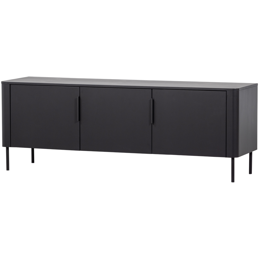 GUNNAR tv-meubel 154 cm grenen mat zwart [FSC]