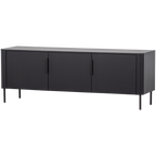 GUNNAR tv-meubel 154 cm grenen mat zwart [FSC]