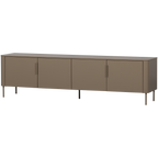 GUNNAR tv-meubel 200 cm grenen mat zwart [FSC]