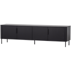 GUNNAR tv-meubel 200 cm grenen mat zwart [FSC]