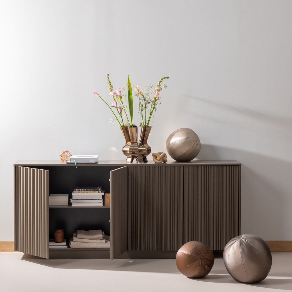 NOVA dressoir 200 cm grenen truffelbruin [FSC]