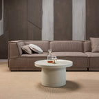VELUNA bijzettafel 40 x 70 cm hout hoogglans zand [FSC]