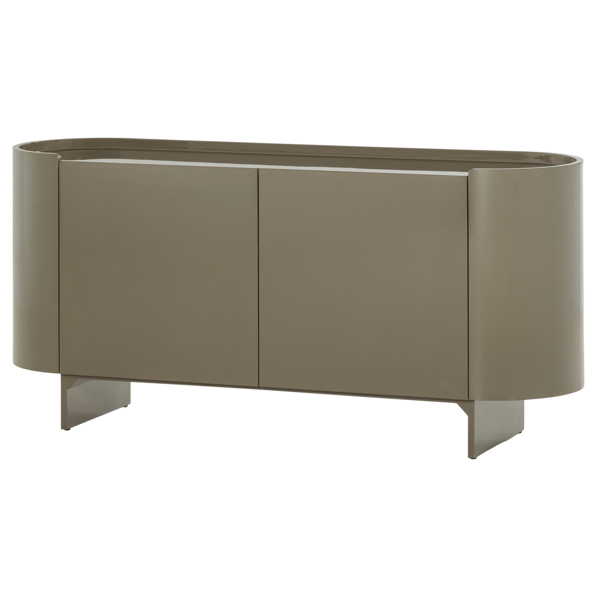 Liora tv-meubel/dressoir hout hoogglans groen [FSC]