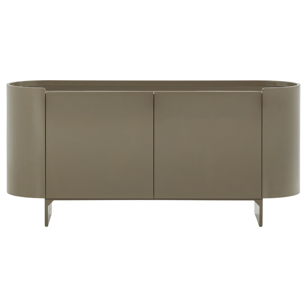 Liora tv-meubel/dressoir hout hoogglans groen [FSC]