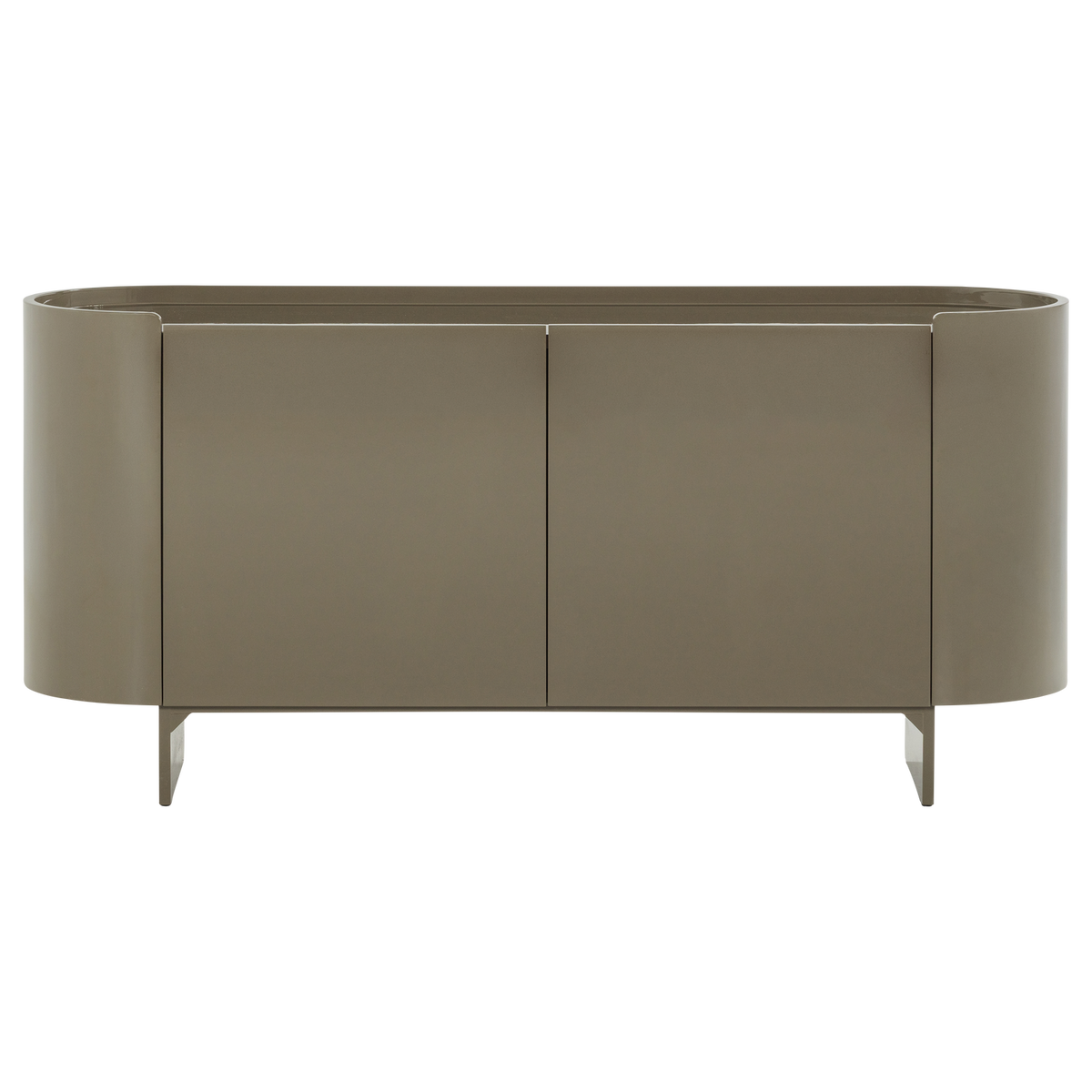 Liora tv-meubel/dressoir hout hoogglans groen [FSC]