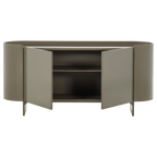Liora tv-meubel/dressoir hout hoogglans groen [FSC]