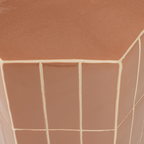 PLU decoratieve bijzettafel 54x38x32 cm keramiek oudroze