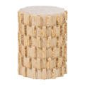 AXU decoratieve bijzettafel Ø35 x 45 cm keramiek zand