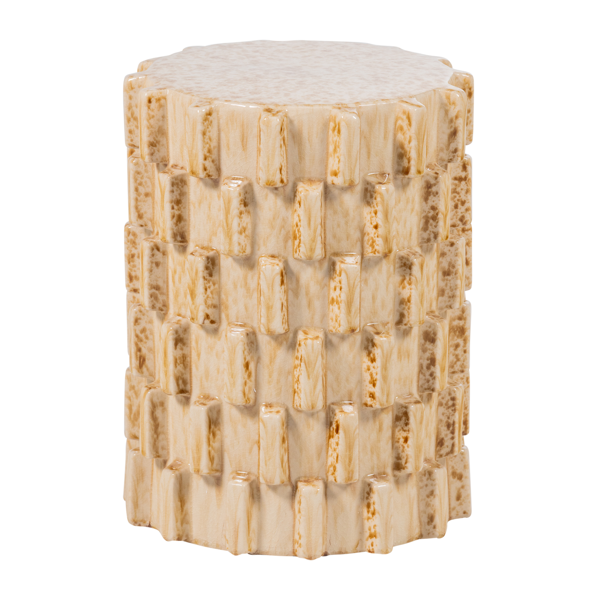 AXU decoratieve bijzettafel Ø35 x 45 cm keramiek zand