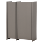 BROCK 2-deurs kast essenfineer warmgrijs [FSC]