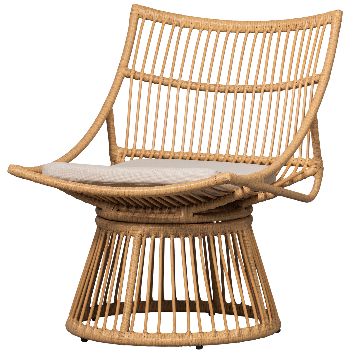 Alatna tuinstoel van naturel wicker