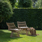 Alatna tuinstoel van naturel wicker