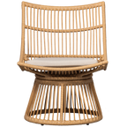 Alatna tuinstoel van naturel wicker