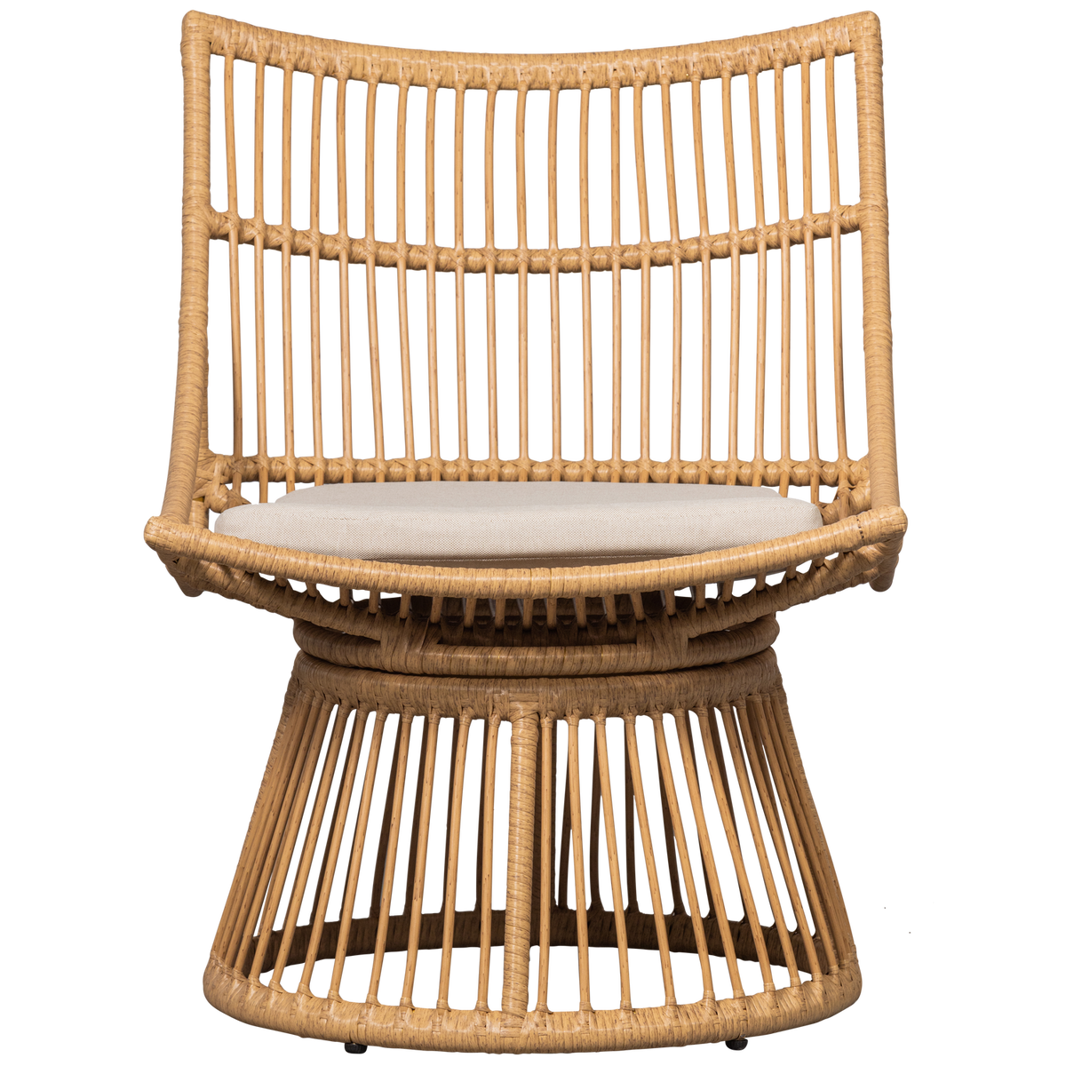 Alatna tuinstoel van naturel wicker