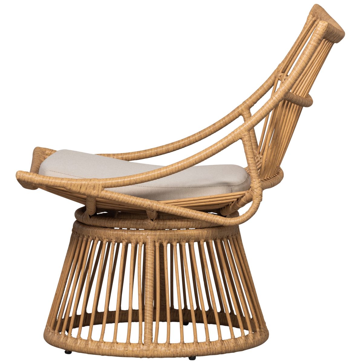 Alatna tuinstoel van naturel wicker