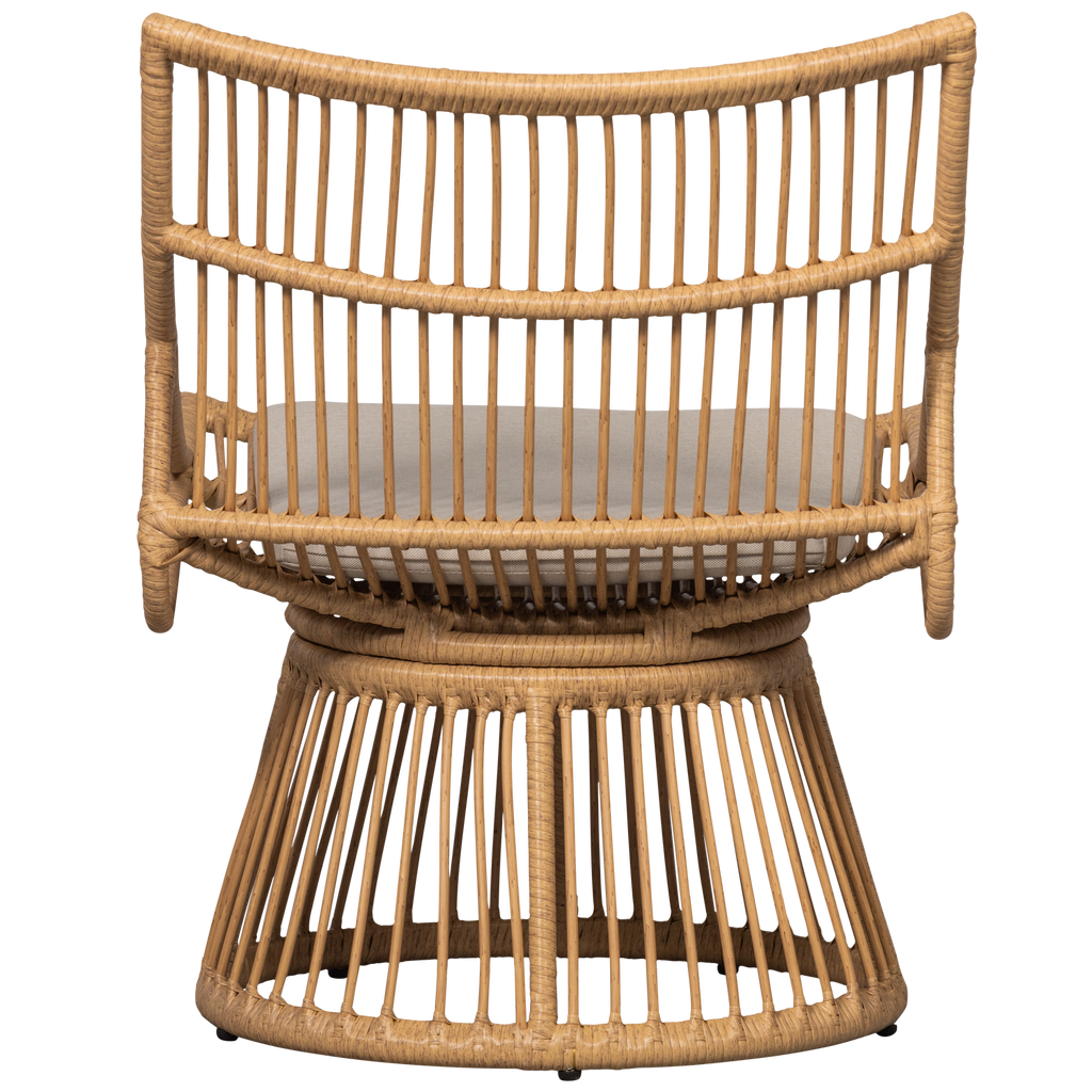 Alatna tuinstoel van naturel wicker