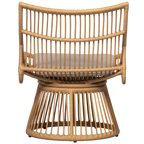 Alatna tuinstoel van naturel wicker