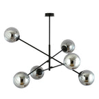 Hanglamp LINEAR 6 ZWART/GRAFIET