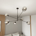 Hanglamp LINEAR 6 ZWART/GRAFIET