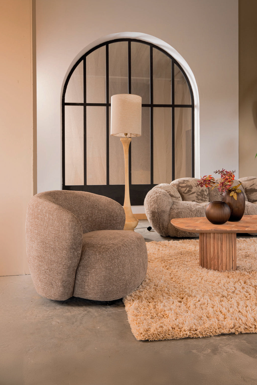 Aphrodite Taupe Fauteuil Legacy 3 Minkstof
