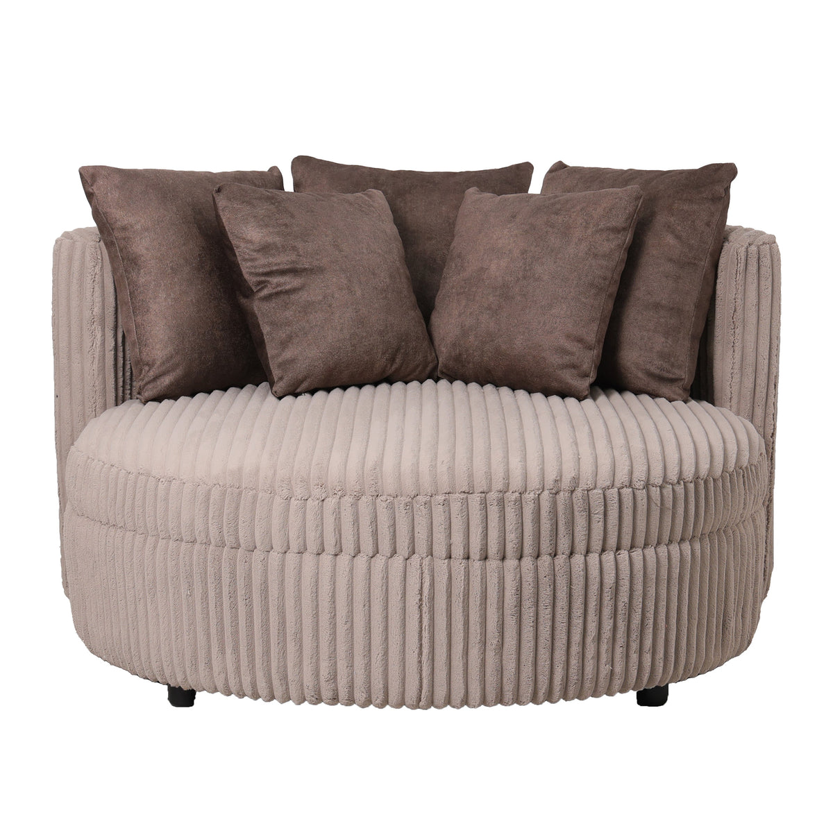 Fayen Taupe Fauteuil Ambience 4 Mink 5 Kussens