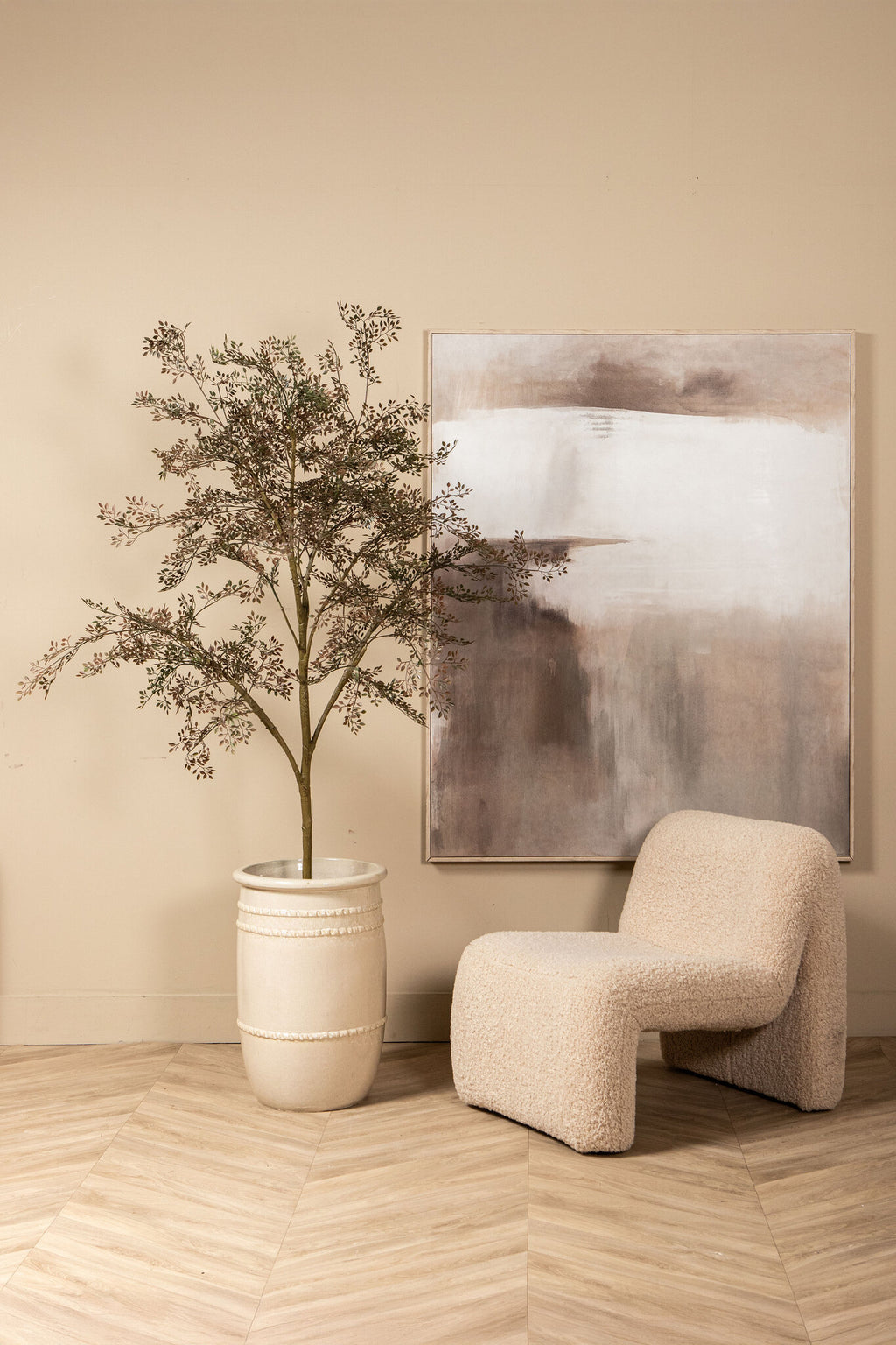 Oslo fauteuil teddy beige