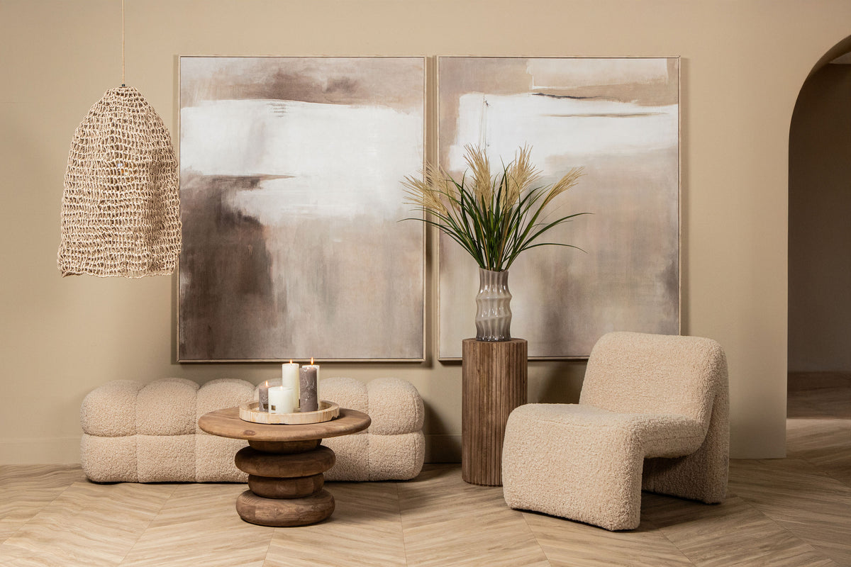 Oslo fauteuil teddy beige