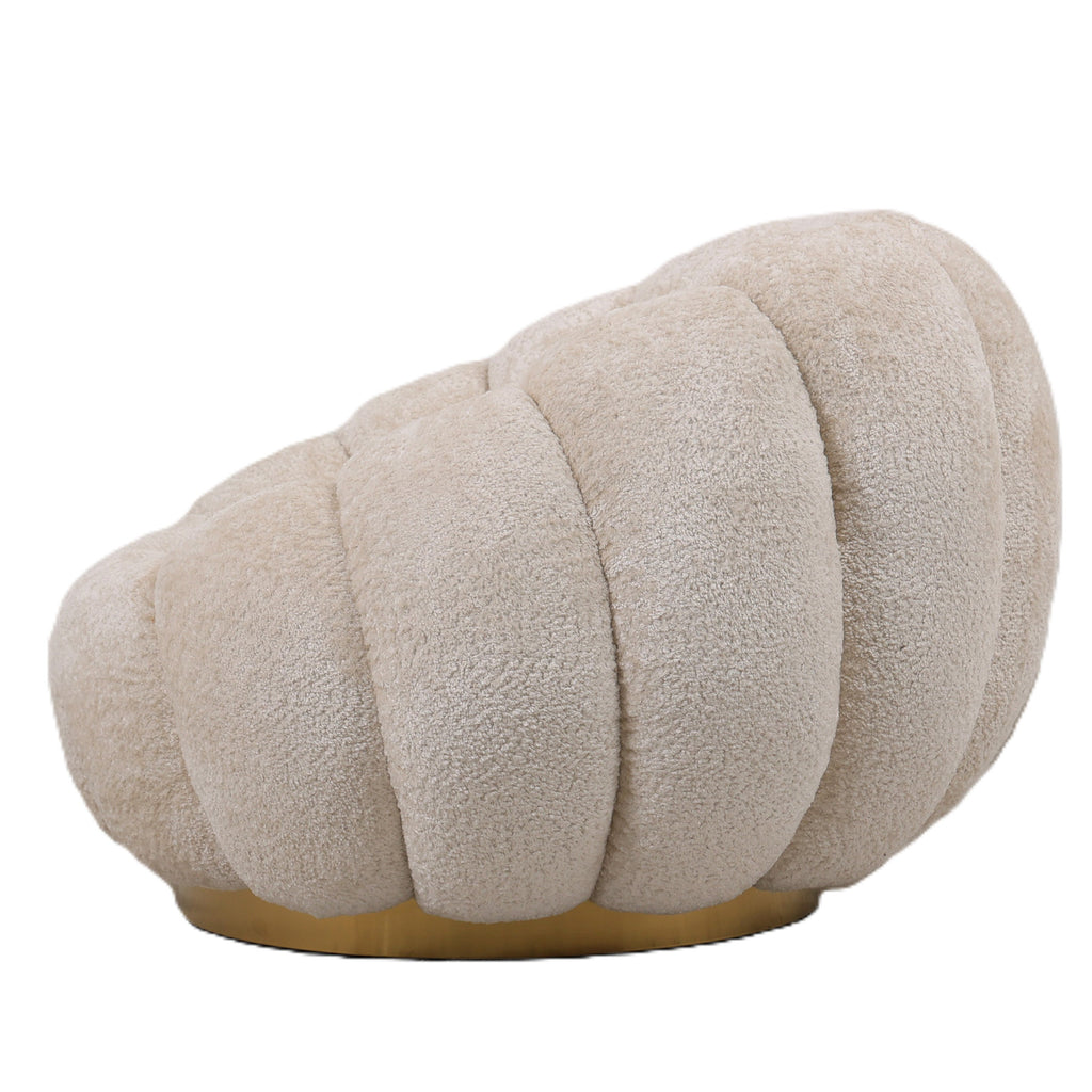 Daisy Fauteuil Crème Euphoria 2 Gouden Onderstel