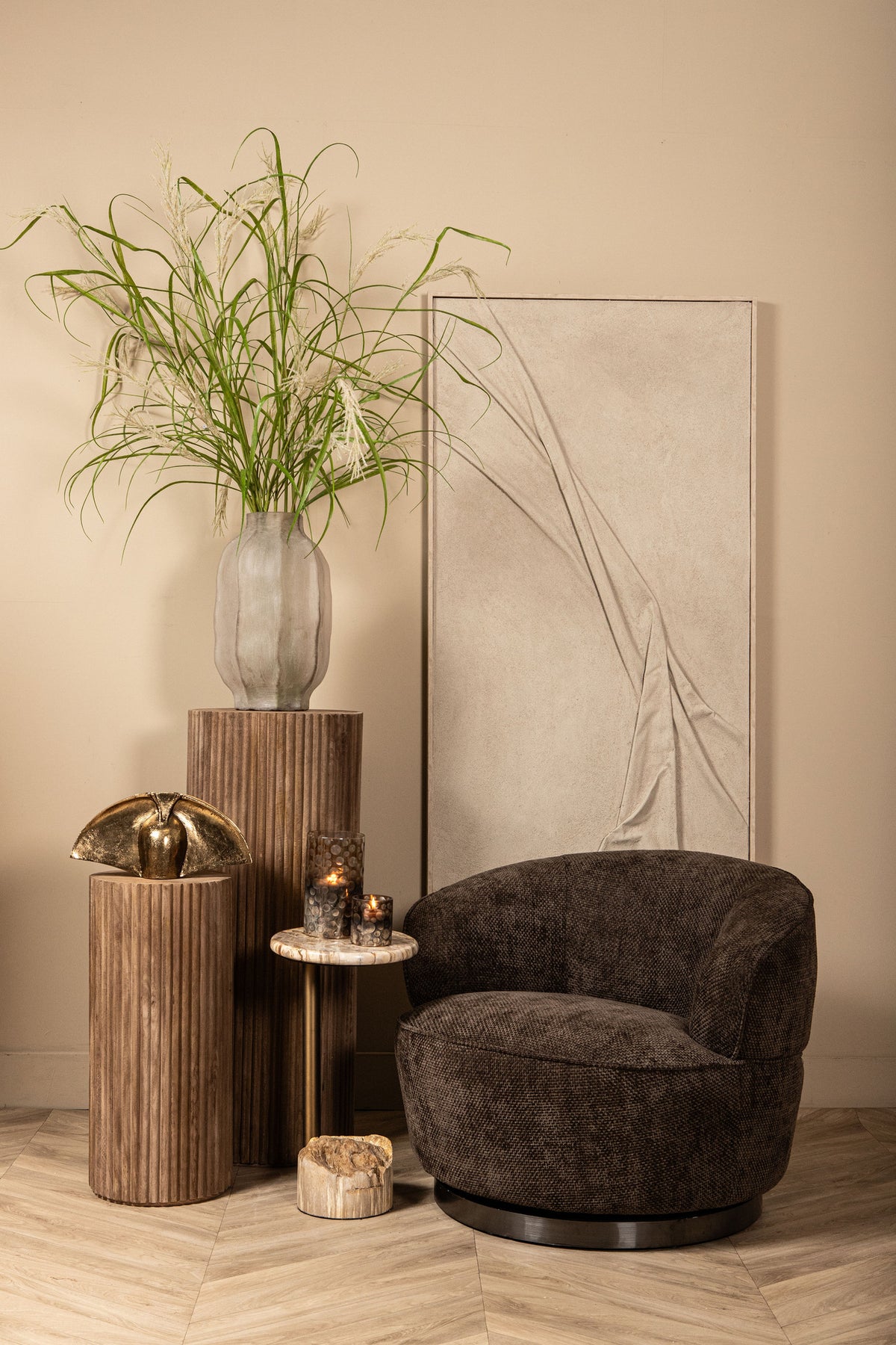 Filou Donkerbruine fauteuil Eden 8