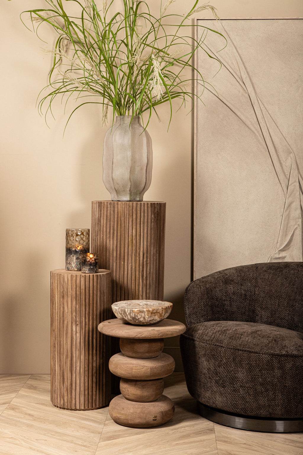 Filou Donkerbruine fauteuil Eden 8