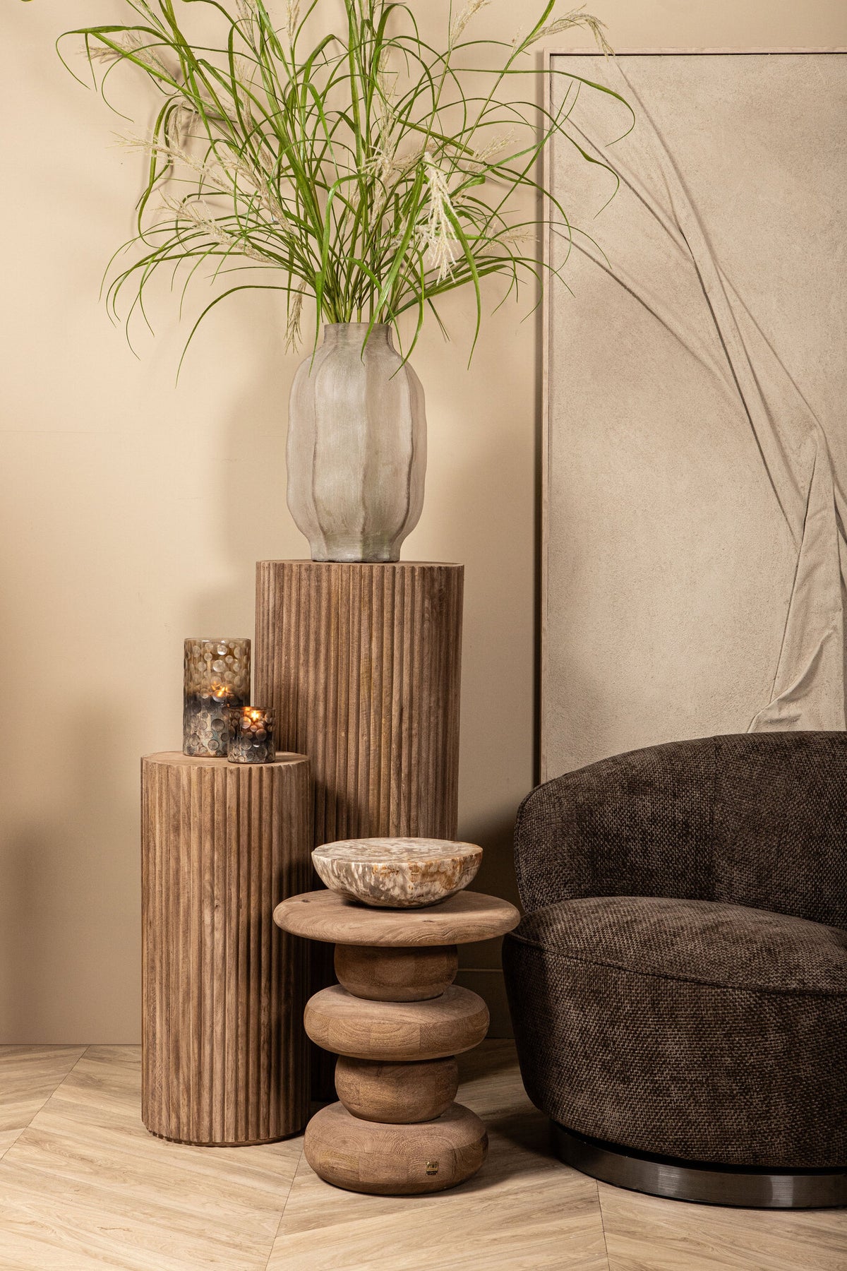 Filou Donkerbruine fauteuil Eden 8