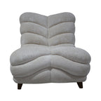 Medina beige gebogen fauteuil