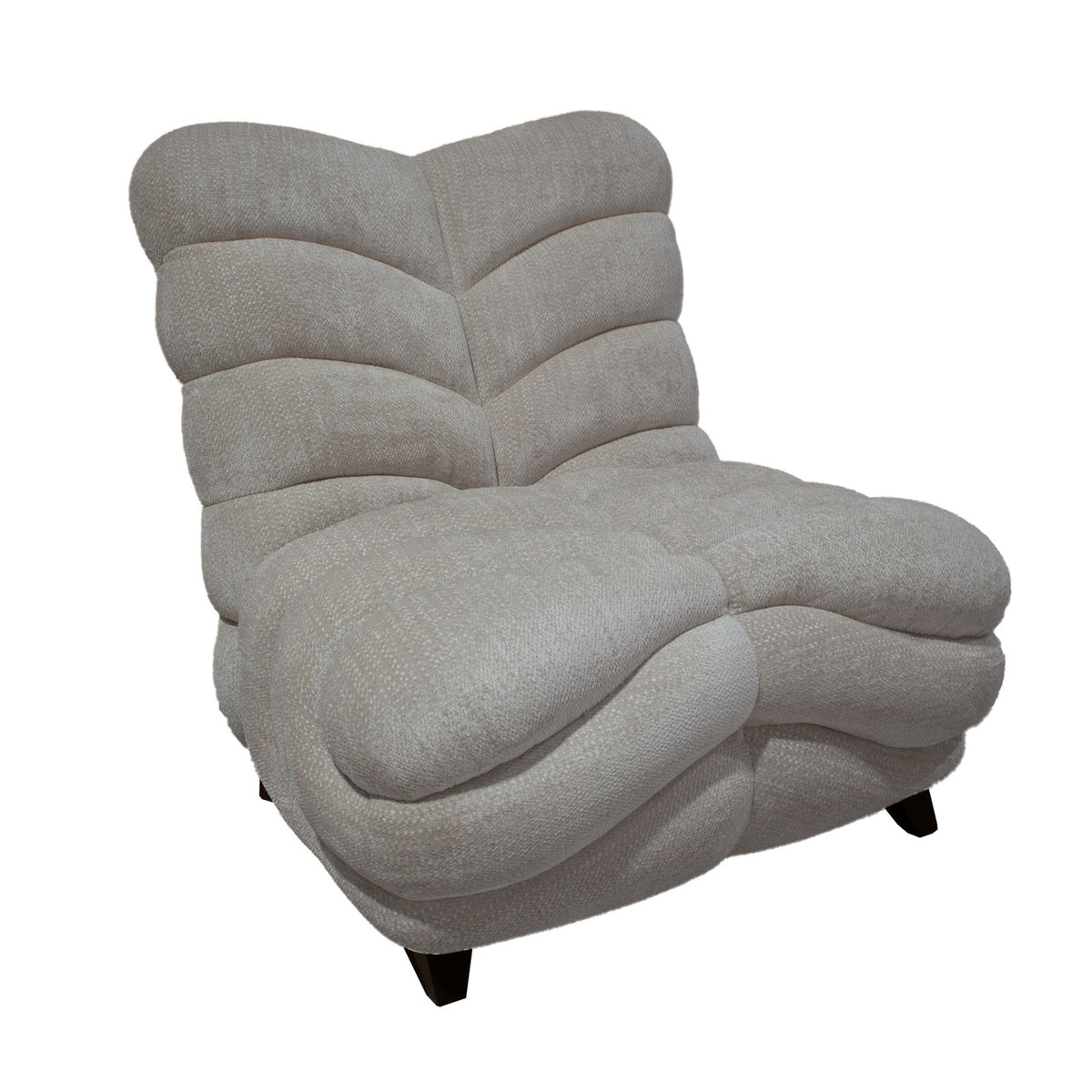 Medina beige gebogen fauteuil