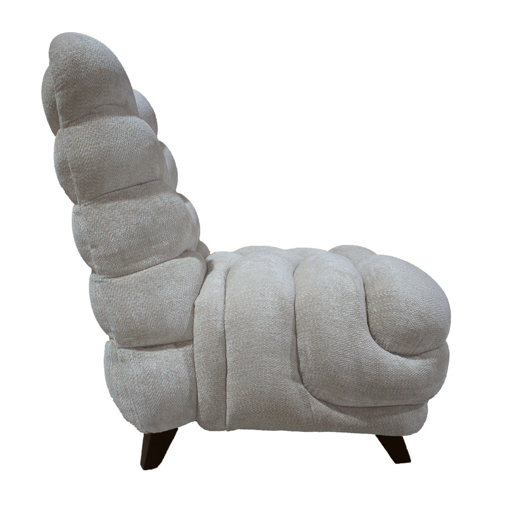 Medina beige gebogen fauteuil