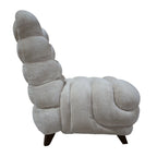 Medina beige gebogen fauteuil