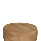 Erno Natural bijzettafel van mangohout met ronde voet