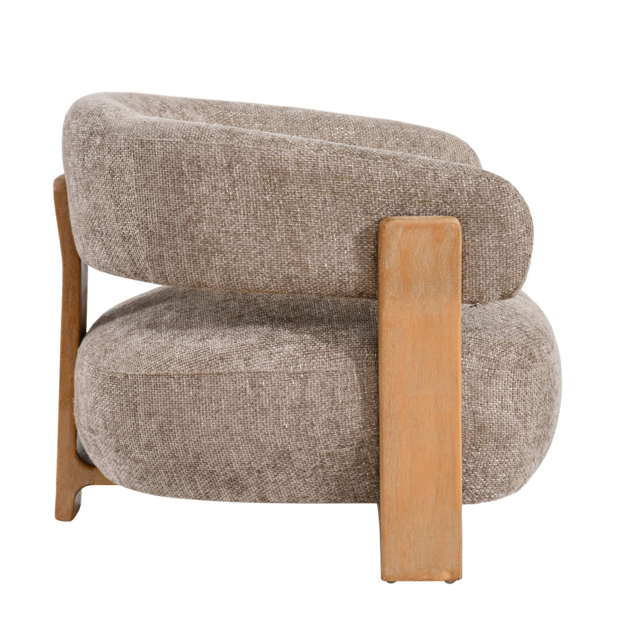 Mire Taupe Fauteuil Legacy 3 Mink Rubberhout