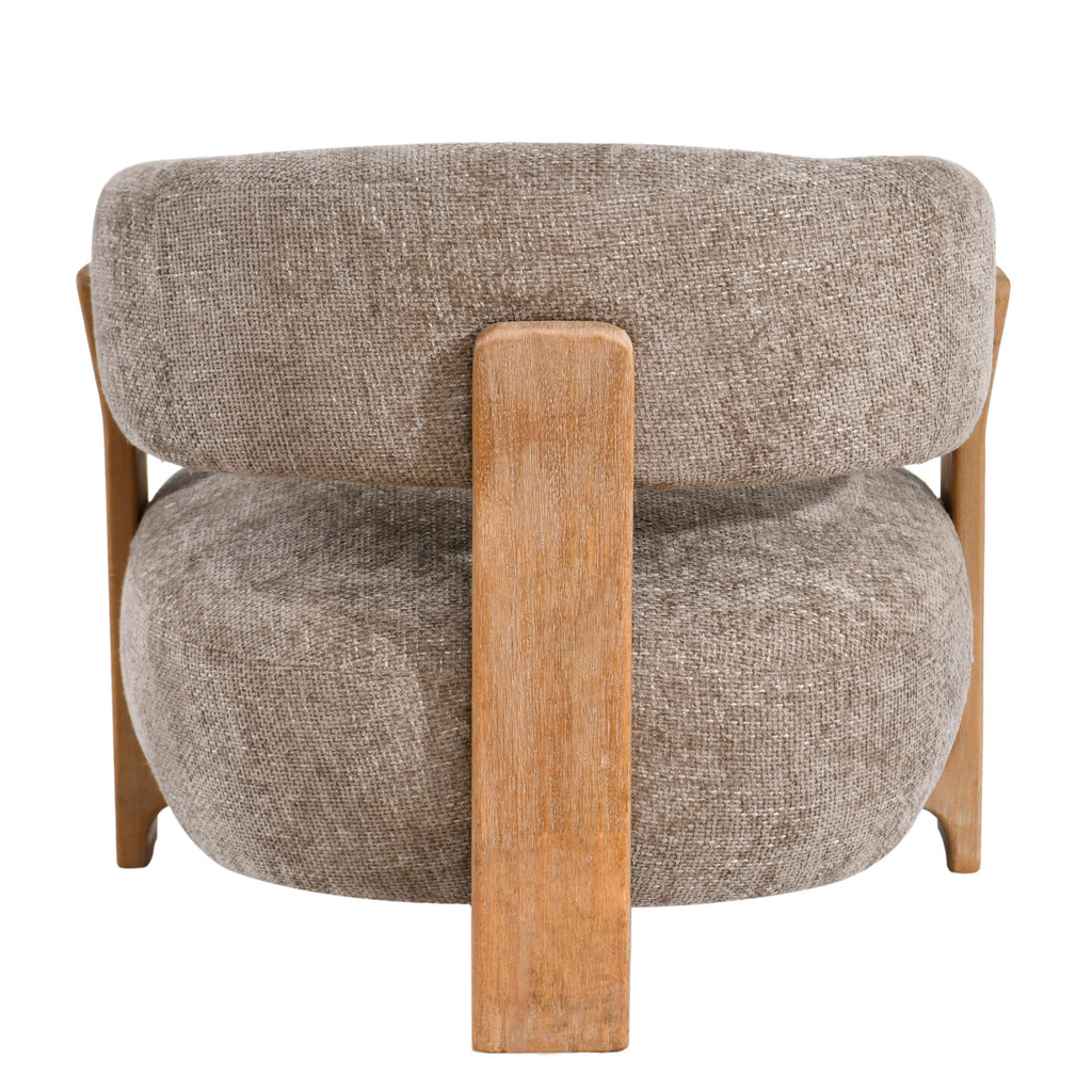 Mire Taupe Fauteuil Legacy 3 Mink Rubberhout