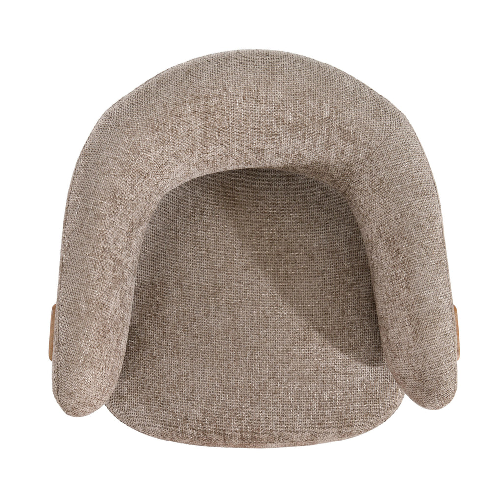 Mire Taupe Fauteuil Legacy 3 Mink Rubberhout