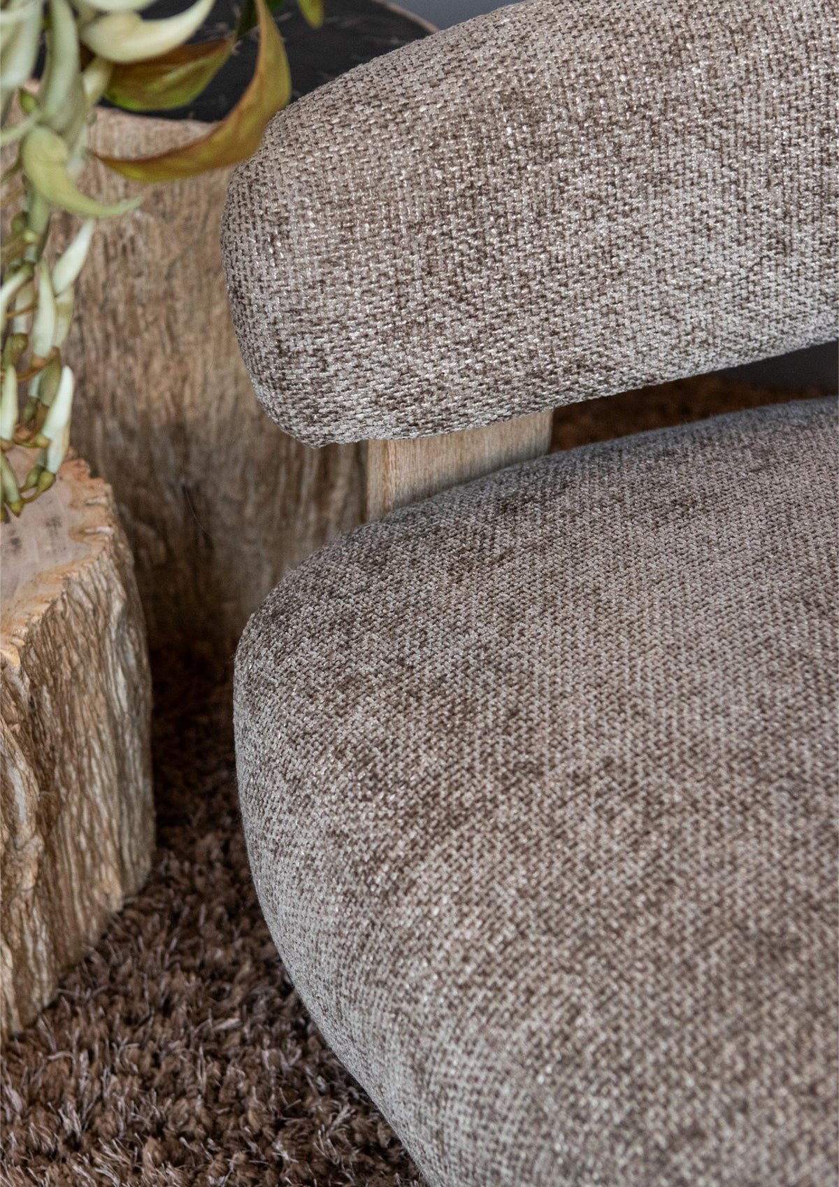 Mire Taupe Fauteuil Legacy 3 Mink Rubberhout