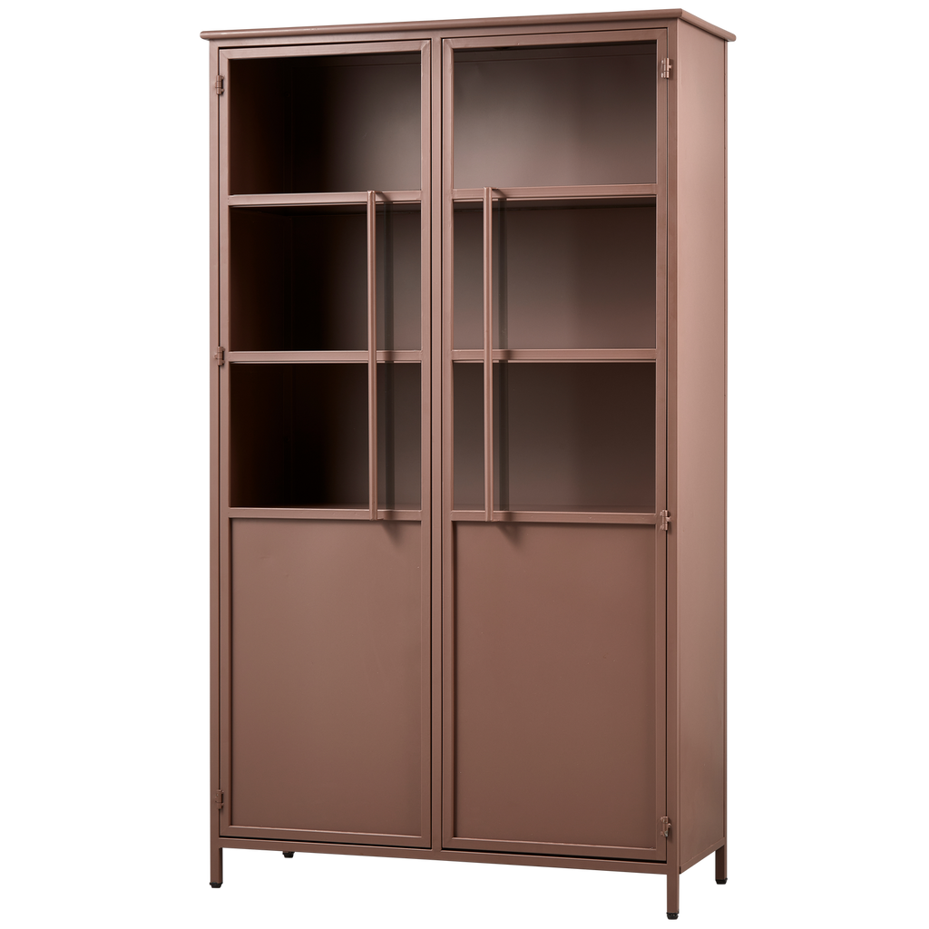 EXHIBIT vitrinekast metaal khaki