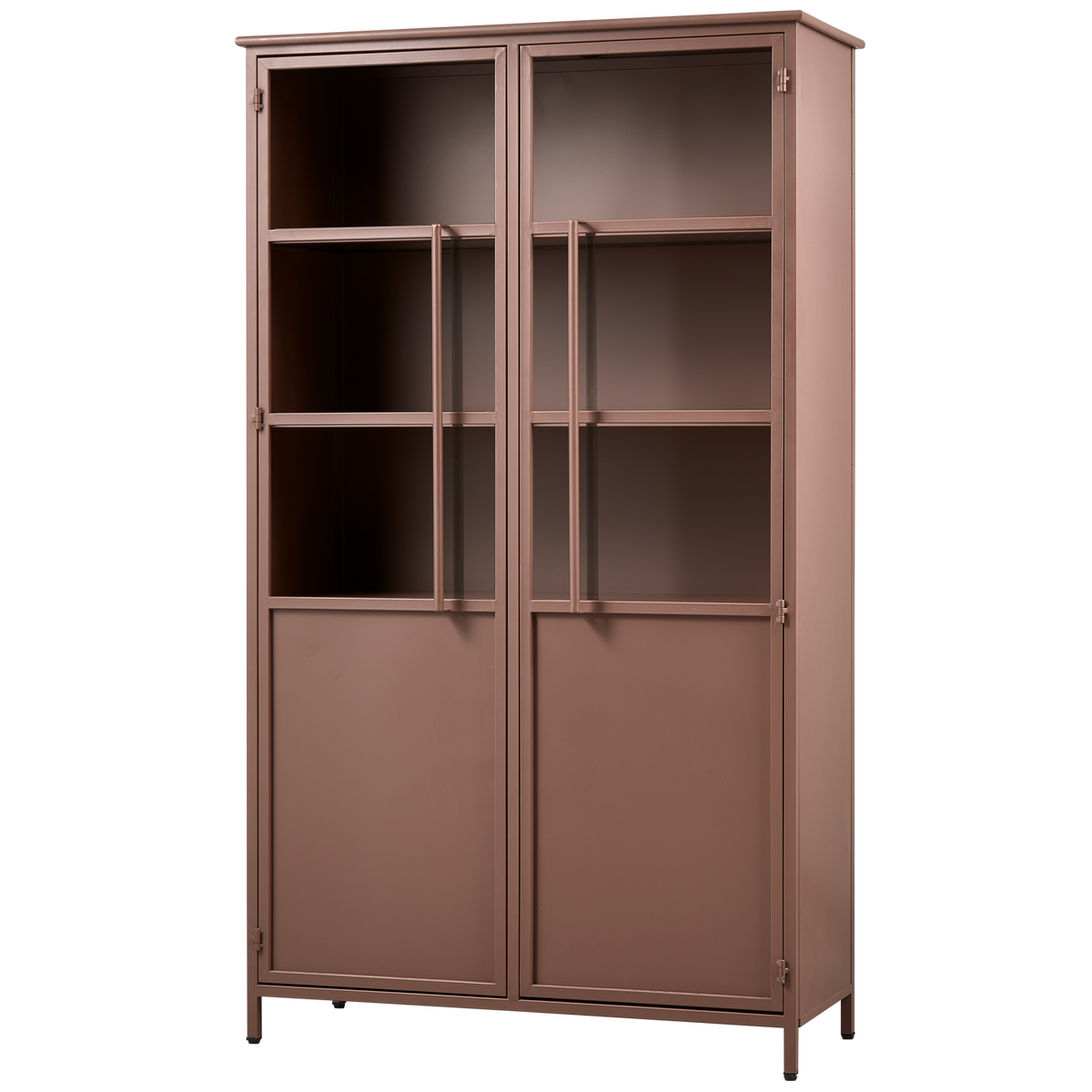 EXHIBIT vitrinekast metaal khaki