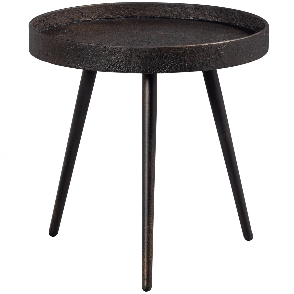 BOUNDS bijzettafel M hout/metaal antiek goud 41 x 41 cm