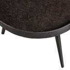 BOUNDS bijzettafel M hout/metaal antiek goud 41 x 41 cm