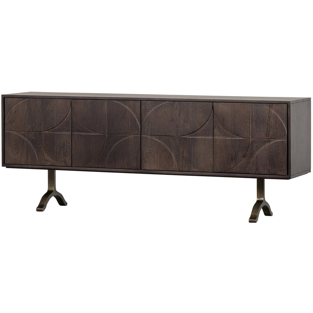 lade dressoir mangohout walnoot