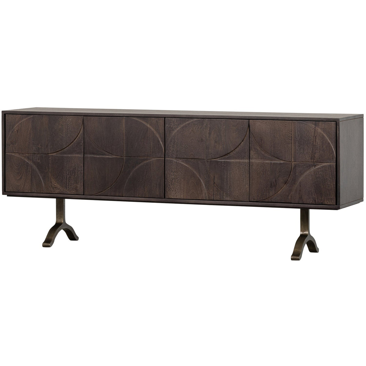lade dressoir mangohout walnoot