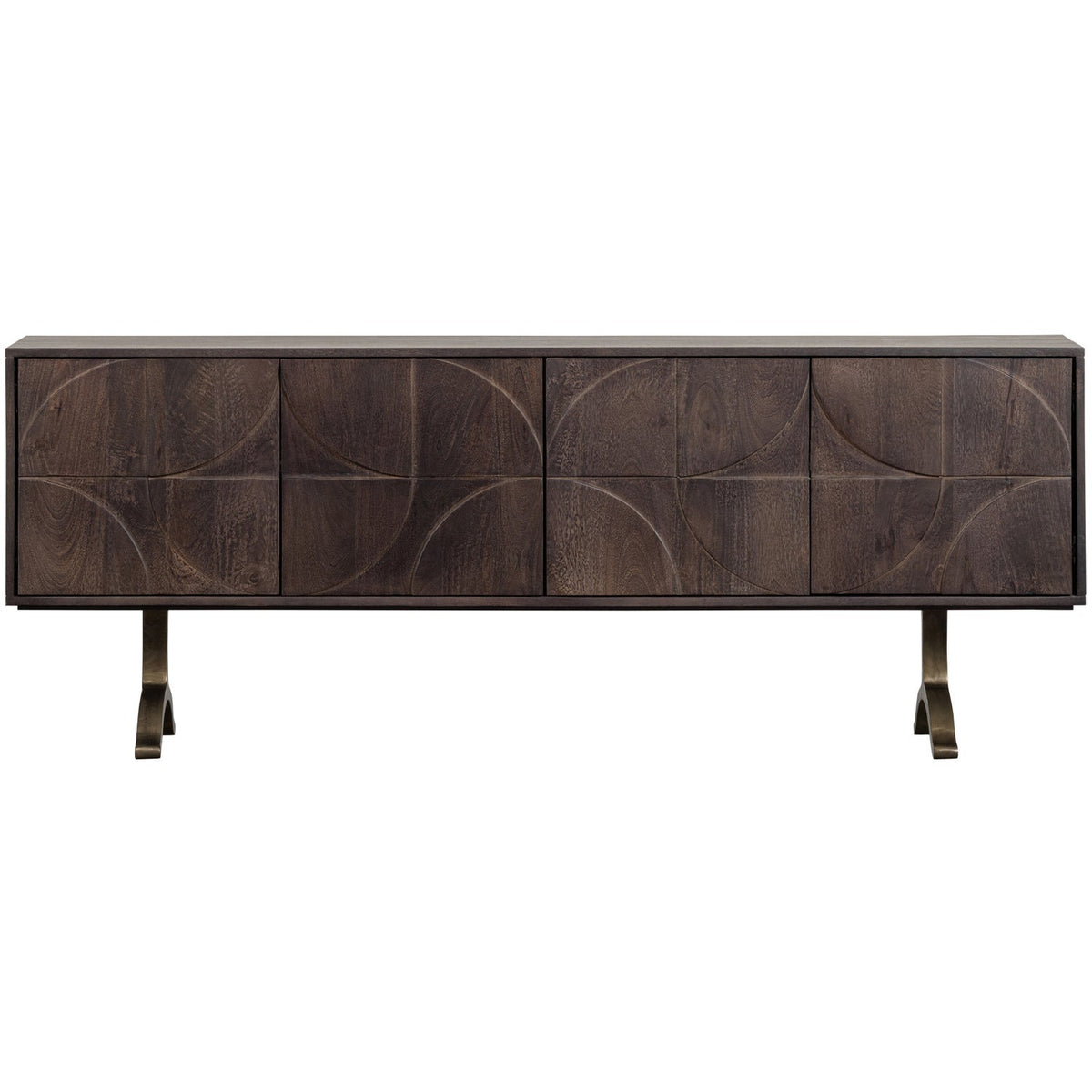 lade dressoir mangohout walnoot