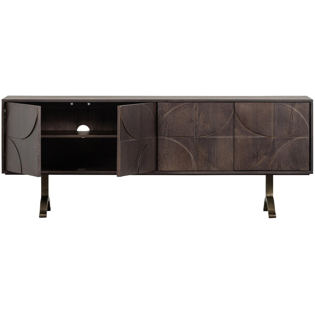 lade dressoir mangohout walnoot