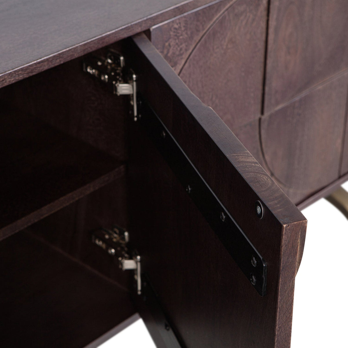 lade dressoir mangohout walnoot