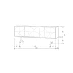 lade dressoir mangohout walnoot